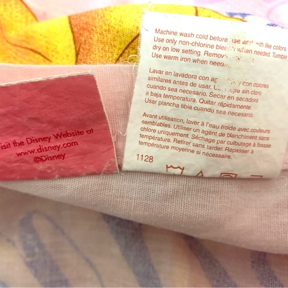 Vintage Disney princesses dear diary twin sheet set,
flat sheet and fitted sheet - Picture 4 of 15